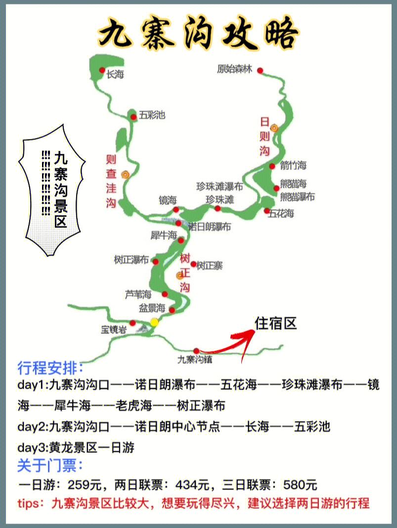 九寨沟国庆旅游攻略图 九寨沟国庆旅游攻略自助游