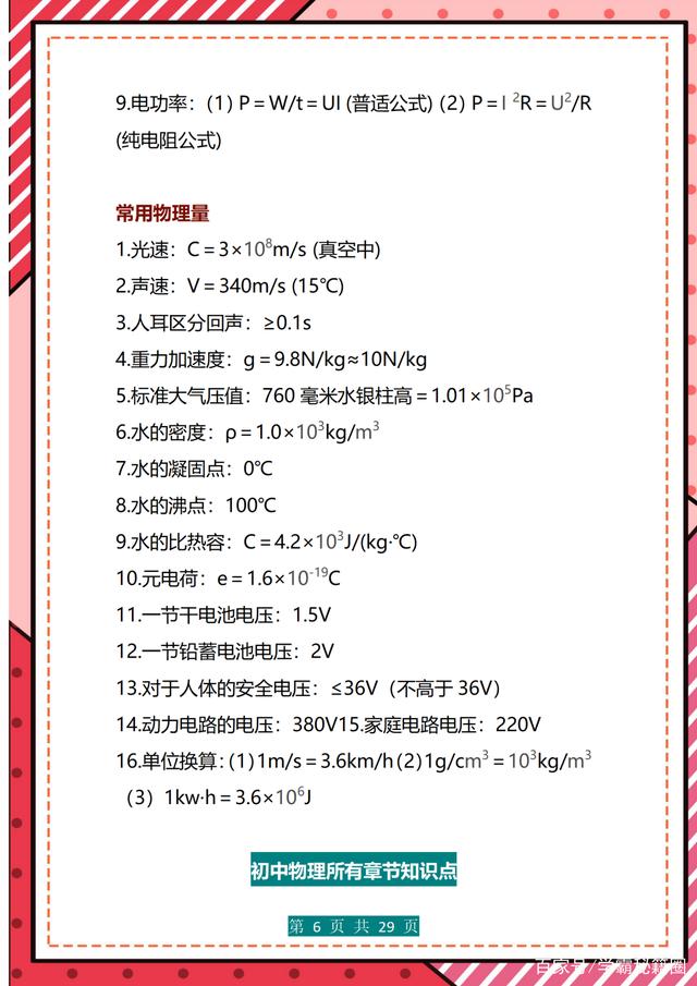 上海初中物理学习方法 