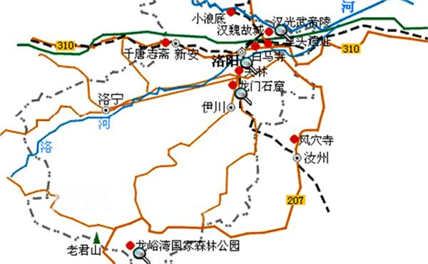 洛阳旅游攻略航拍地图高清 洛阳旅游攻略航拍地图高清版