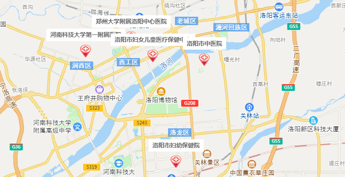 洛阳区地图旅游攻略高清 洛阳市区旅游地图高清版大图